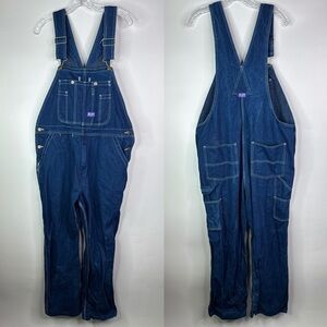 Big Smith Dark Wash Denim Overalls Size 38x30
